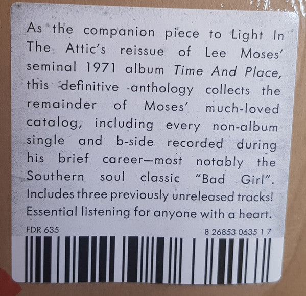 Lee Moses – How Much Longer Must I Wait? Singles & Rarities 1965-1972 (LP, Future Days Recordings, 2019) Image 3