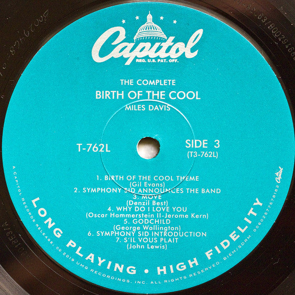 Miles Davis : The Complete Birth Of The Cool (Comp, Mono, Ltd, RM + LP, Comp, Mono, Ltd, RM, Gat)
