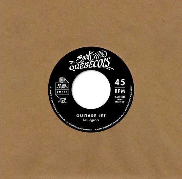 Les Talismans Les Jaguars – L'Interplanetaire / Guitare Jet (7", Radio Martiko, 2021) Back Cover