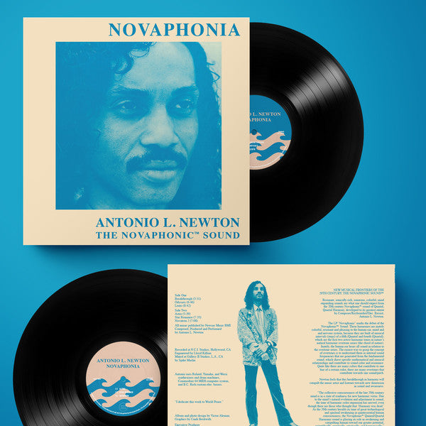 Antonio L. Newton – Novaphonia (LP, 180g, Tidal Waves Music, 2021) Back Cover
