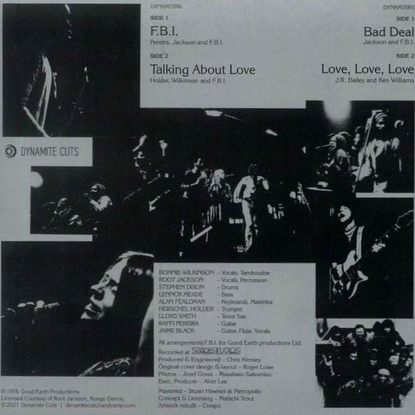 F.B.I. – 45's Collection (2x7", Dynamite Cuts, 2021) Back Cover