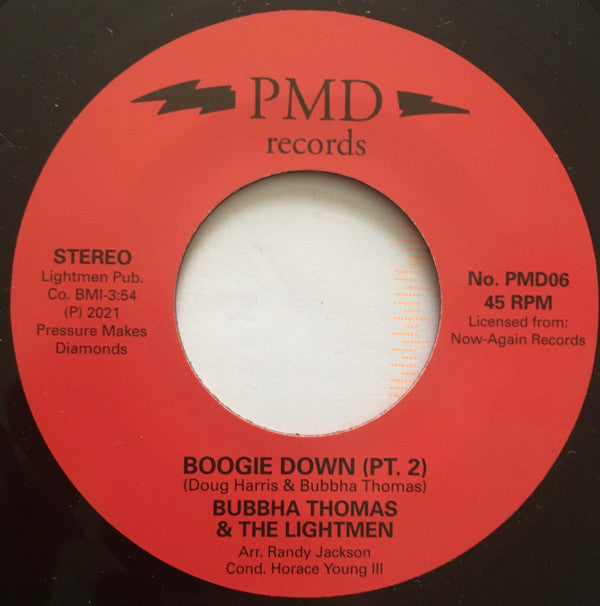 Bubbha Thomas & The Lightmen Plus One : Boogie Down (7")