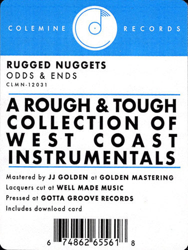 The Rugged Nuggets – Odds & Ends (LP, Colemine Records, 2021) Back Cover