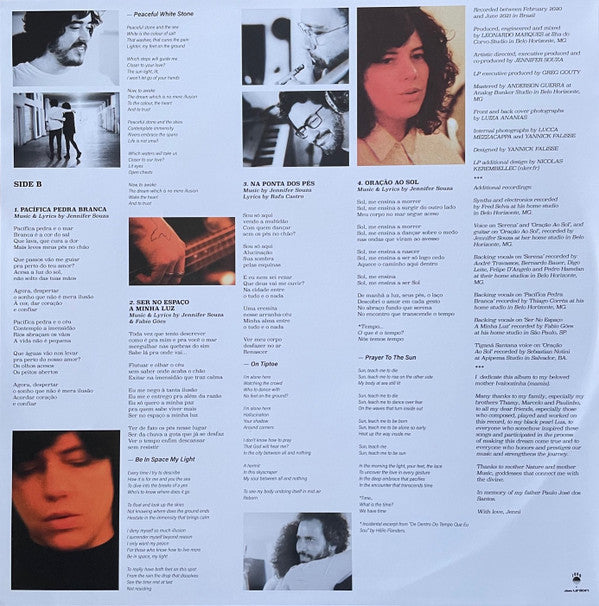 Jennifer Souza : Pacífica Pedra Branca (LP, Album, RE)