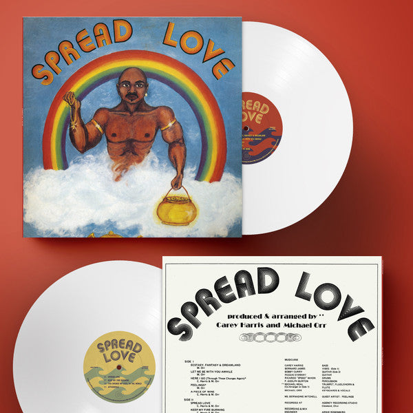 Carey Harris And Michael Orr – Spread Love (LP, 180g, White, Tidal Waves Music, 2022) Back Cover