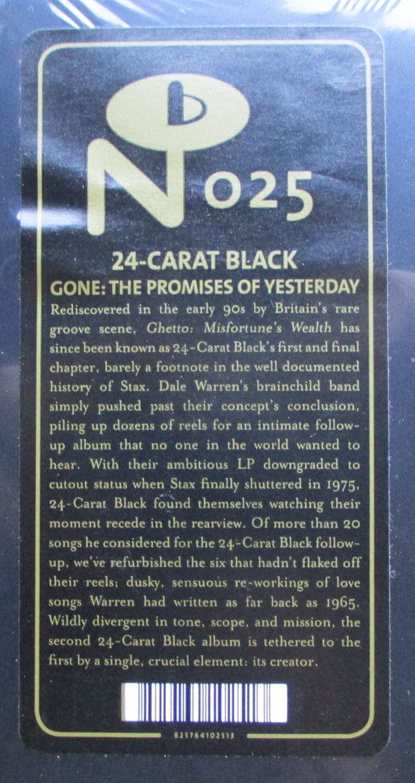 24-Carat Black – Gone: The Promises Of Yesterday (LP, Numero Group) Image 3