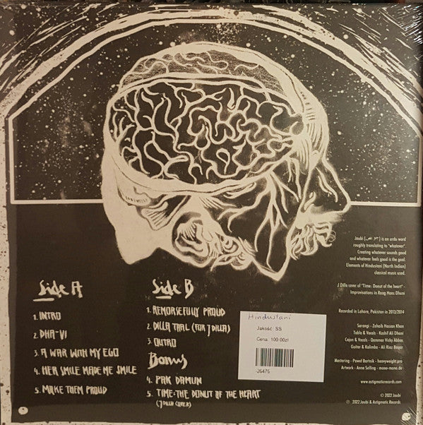 Jaubi – The Deconstructed Ego (12", Black Edition, Better Quality Cover, Astigmatic Records, 2022) Back Cover