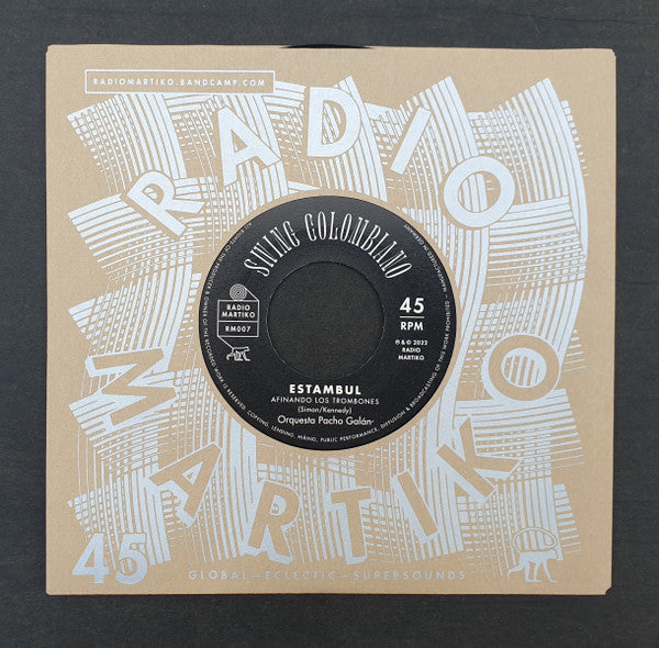 Ricaurte Arias Y Su Conjunto Orquesta Pacho Galan – Fiestas / Estambul (7", Radio Martiko, 2022) Back Cover