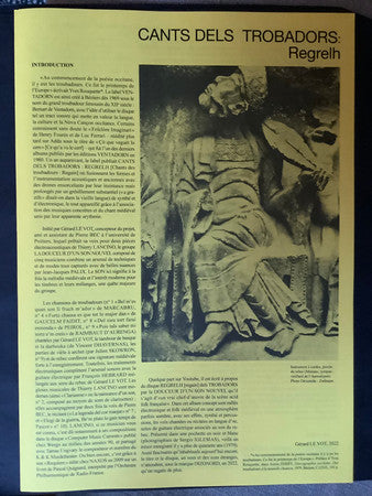 Regrelh – Cants Dels Trobadors: « La Douceur D'Un Son Nouvel » (LP, Dizonord, 2022) Image 5