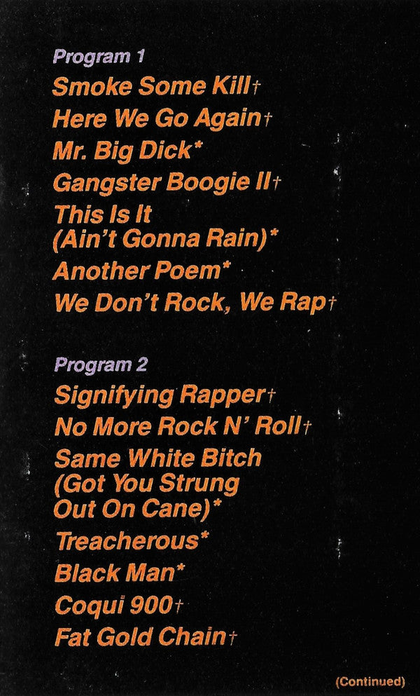 Schoolly D – Smoke Some Kill (Cassette, Jive, 1988) Image 5