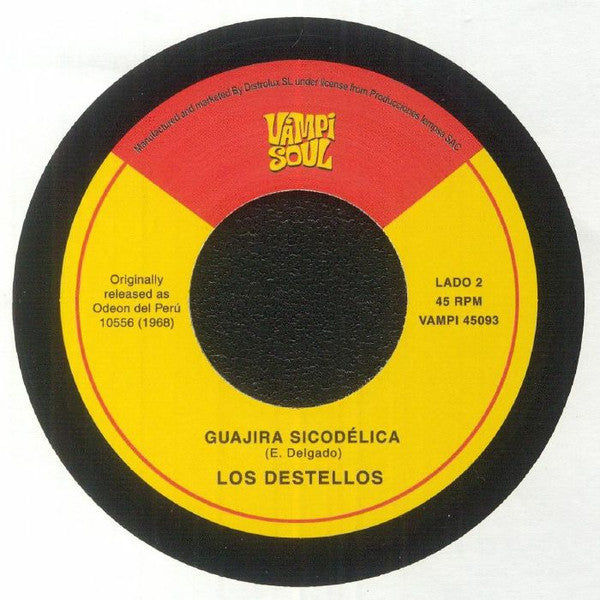 Coco Lagos Y Sus Orates Los Destellos – Guajira Boogaloo / Guajira Sicodélica (7", Vampi Soul, 2023) Image 3