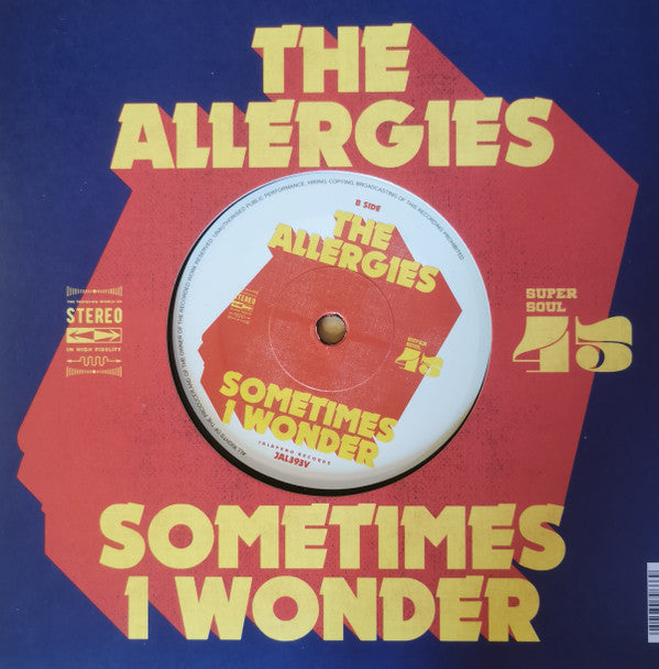 The Allergies – Mash Up The Sound (7", Jalapeno Records, 2023) Back Cover