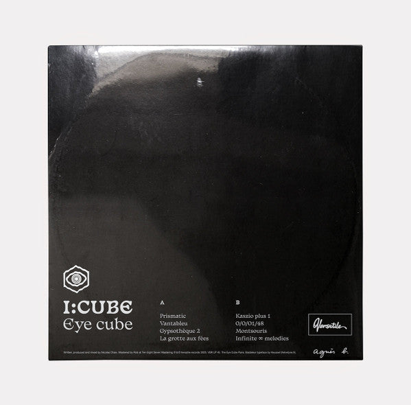I:Cube – Eye Cube (LP, Versatile Records, 2023) Back Cover