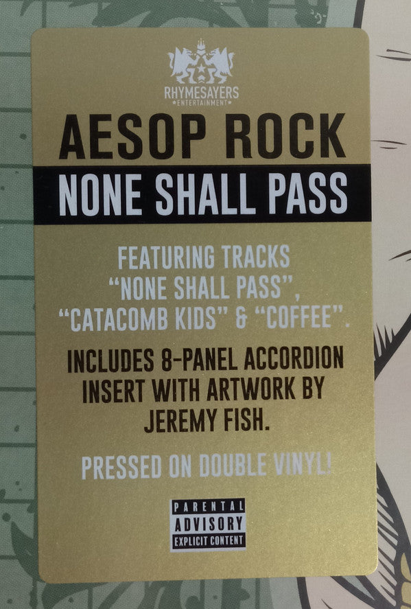 Aesop Rock – None Shall Pass (2xLP, Rhymesayers Entertainment, 2023) Image 3
