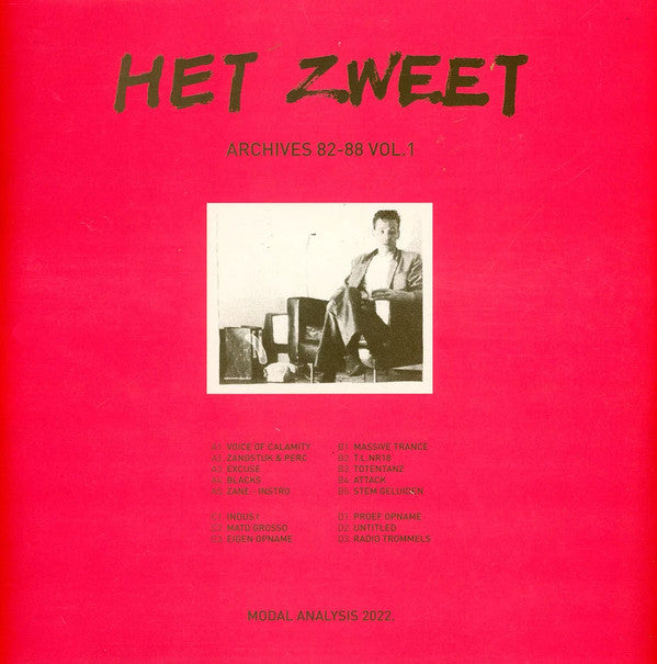 Het Zweet – Archives 82-88 Vol.1 (2xLP+CD, Modal Analysis, 2023) Back Cover