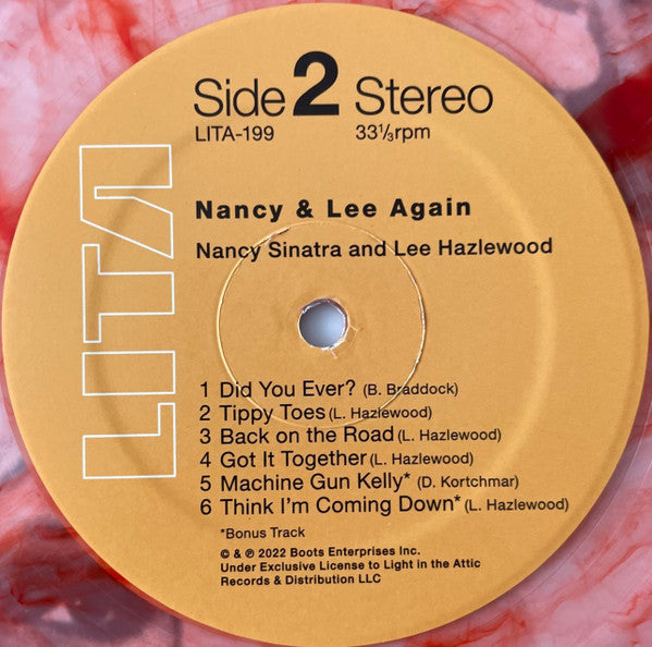 Nancy Sinatra & Lee Hazlewood – Nancy & Lee Again (LP, Big Red Balloon Swirl, Light In The Attic, 2023) Image 5