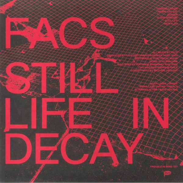 Facs – Still Life In Decay (LP, Trouble In Mind, 2023) Back Cover