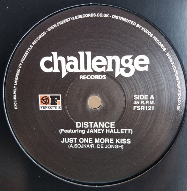 Distance – Just One More Kiss (12", Freestyle Records, 2023) Front Cover