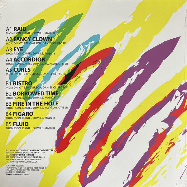 Abstract Orchestra – Madvillain Remixes (LP, ATA Records, 2023) Back Cover