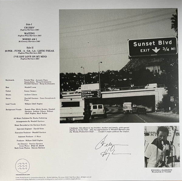 William Odell Hughes – Cruisin' (LP, Tidal Waves Music, 2023) Back Cover