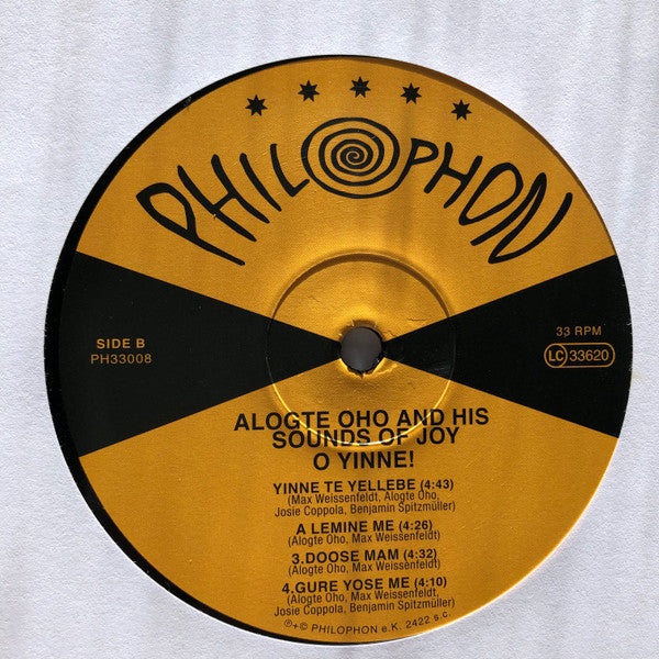 Alogte Oho & His Sounds of Joy – O Yinne! (LP, Philophon, 2023) Image 4