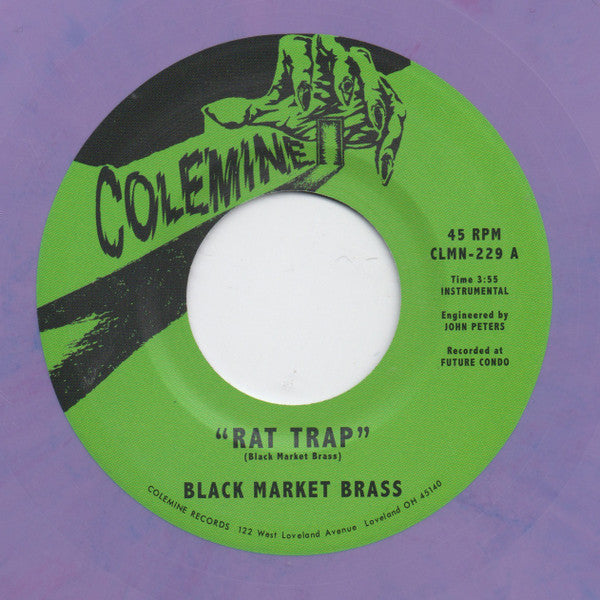 Black Market Brass – Rat Trap / Chop Bop (7", Purple Marbled, Colemine Records, 2023) Front Cover