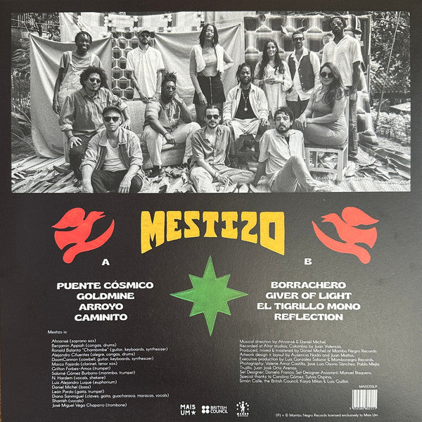 Mestizo – Mestizo (LP, Mais Um Discos, 2023) Back Cover
