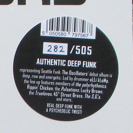 The Oscillators – The Oscillators (LP, hand-numbered, Tramp Records, 2023) Image 3