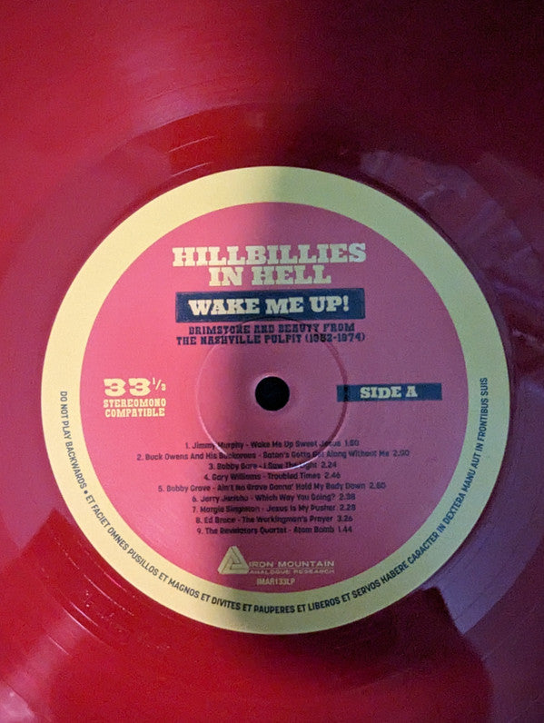 Various – Hillbillies In Hell: Wake Me Up! Brimstone And Beauty From The Nashville Pulpit (1952-1974) (LP, Armageddon Red, The Iron Mountain Analogue Research Facility, 2023) Image 5