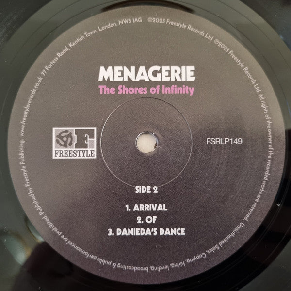 Menagerie – The Shores Of Infinity (LP, Freestyle Records, 2023) Image 4