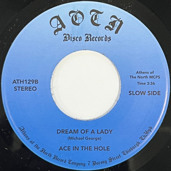 Ace In The Hole – What About Love (7", Athens Of The North, 2023) Back Cover