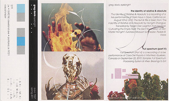 Greg Davis – Eyebright (Cassette, Agents Of Chaos, 2011) Image 5