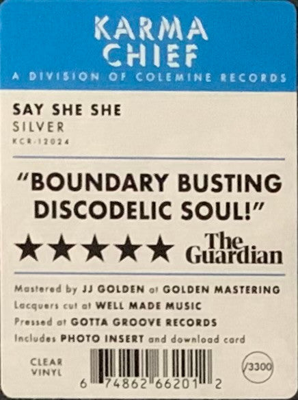 Say She She : Silver (2xLP, Album, Ltd, Cle)