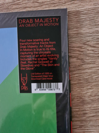 Drab Majesty – An Object In Motion (LP, Transparent Clear, Dais Records, 2023) Image 3