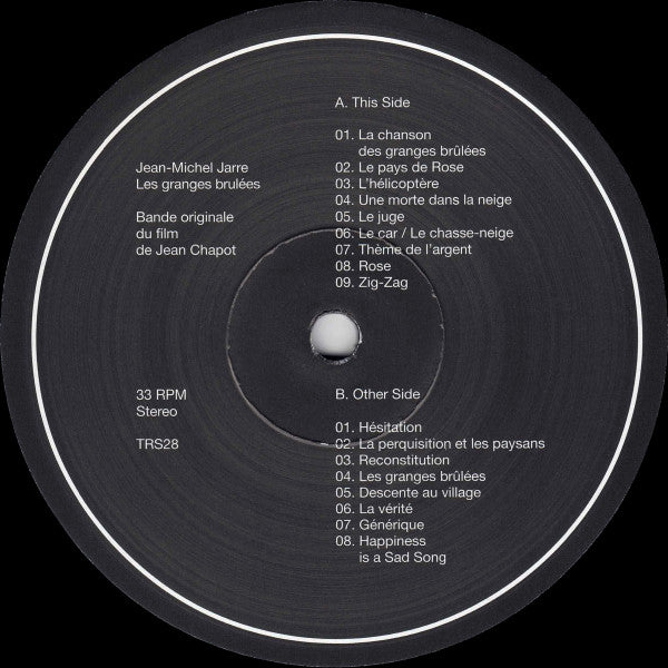 Jean-Michel Jarre : Les Granges Brûlées (Bande Originale Du Film) (LP, Ltd)