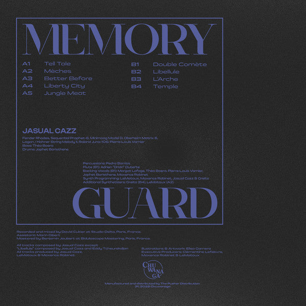 Jasual Cazz – Memory Guard (LP, Chuwanaga, 2023) Back Cover