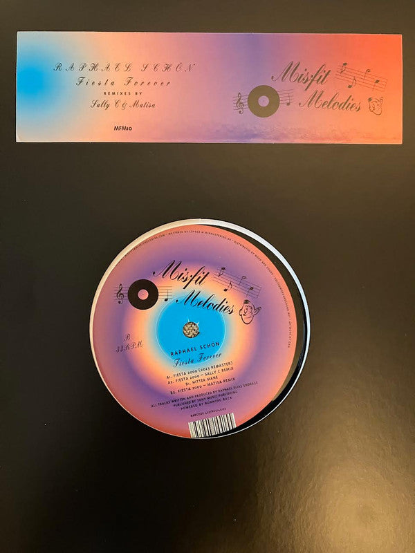 Raphael Schön – Fiesta Forever (12", Misfit Melodies, 2023) Back Cover