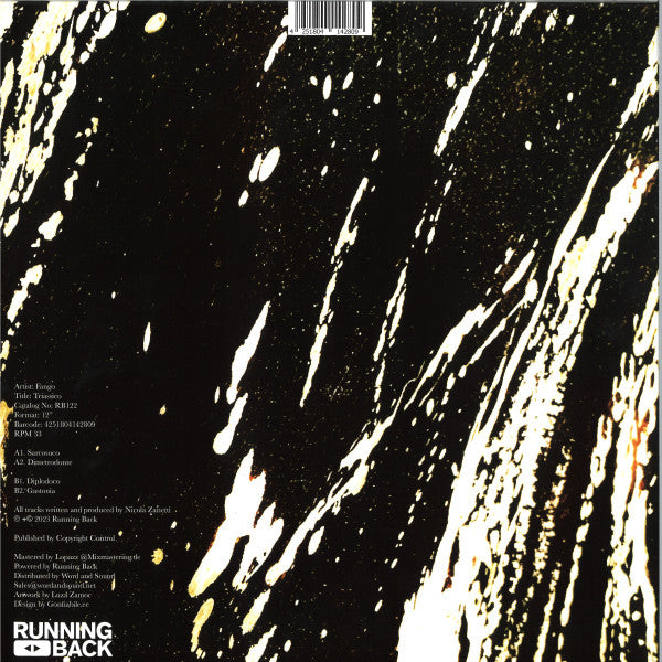 Fango – Triassico (12", Running Back, 2023) Back Cover