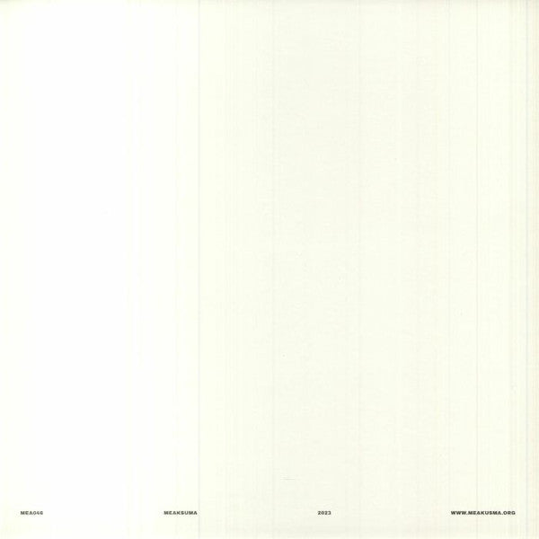 Sam Gendel Ugne Uma – Tam Tikri Objektai Erdvèje (LP, Meakusma, 2023) Back Cover