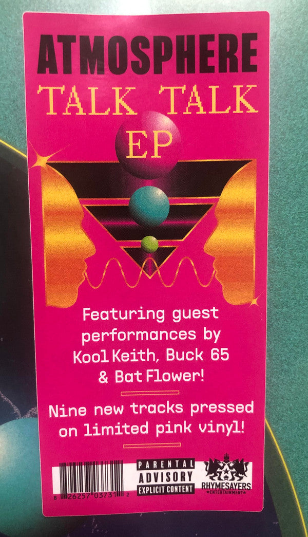 Atmosphere (2) : Talk Talk EP (12", EP, Ltd, Pin)