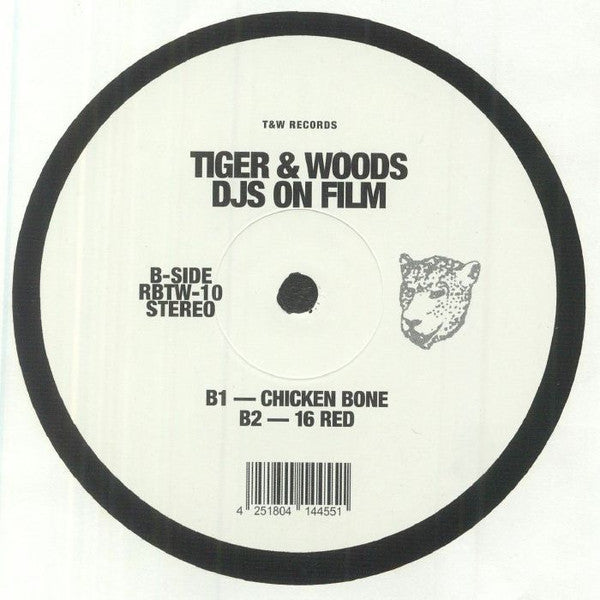 Tiger & Woods – DJs On Film (12", T&W Records, 2023) Back Cover