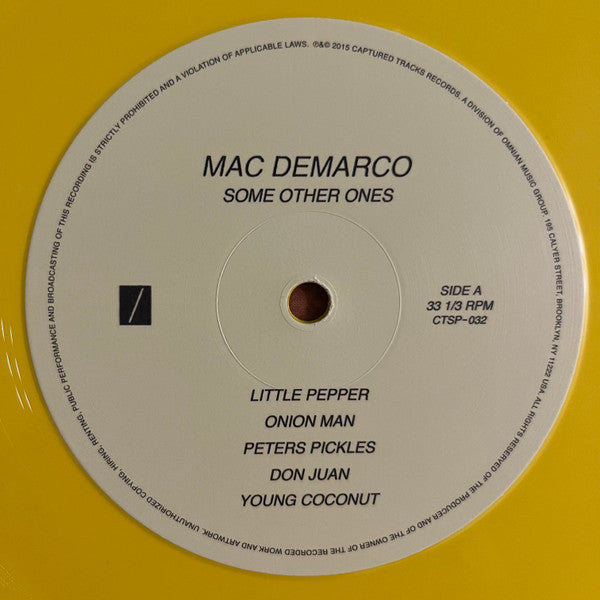 Mac Demarco – Some Other Ones (LP, Canary Yellow, Captured Tracks, 2023) Image 5