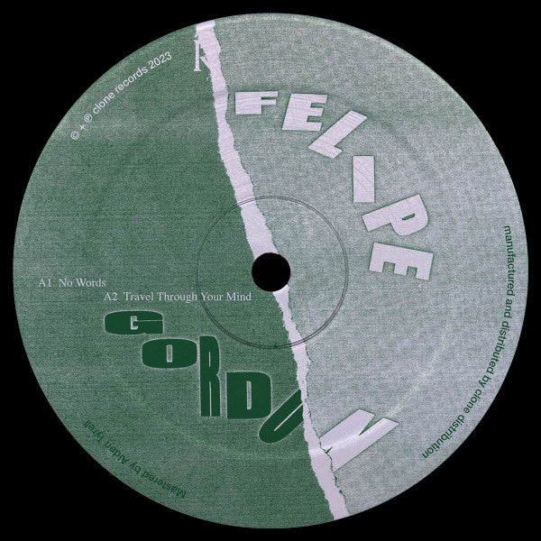 Felipe Gordon – No Words (12", Royal Oak, 2023) Front Cover
