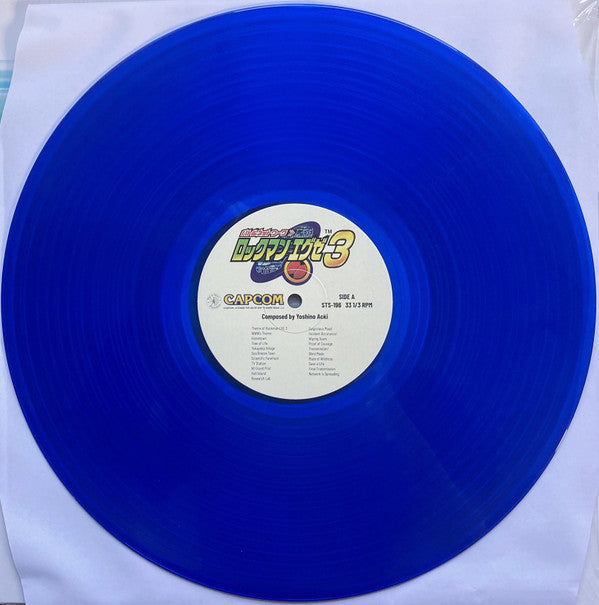 Yoshino Aoki – Mega Man Battle Network 3 Original Video Game Soundtrack (LP, Translucent blue, Ship To Shore Phonograph Co., 2023) Back Cover