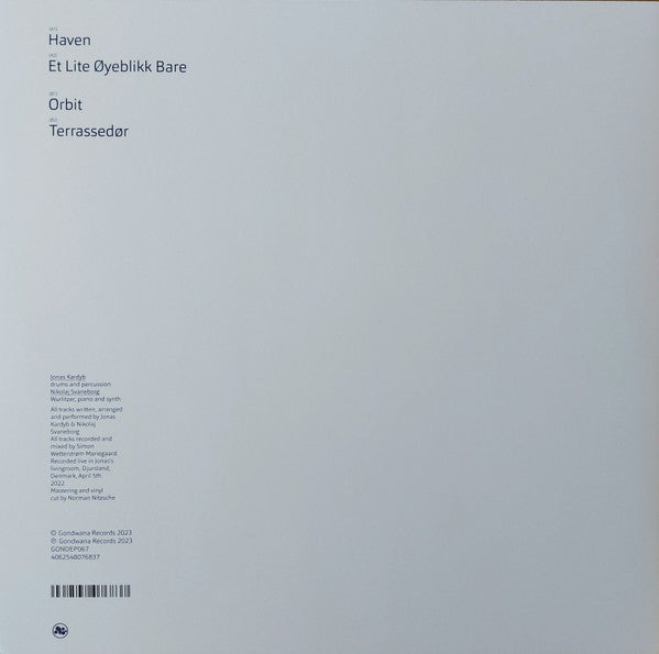 Svaneborg Kardyb – At Home (An NPR Tiny Desk Concert) (12", Clear Vinyl, Gondwana Records, 2023) Back Cover