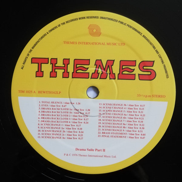 Alan Tew – Drama Suite Part II (LP, Be With Records, 2024) Image 4