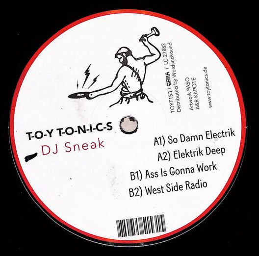 DJ Sneak – The Son Of Chicago EP (12", Toy Tonics, 2024) Back Cover