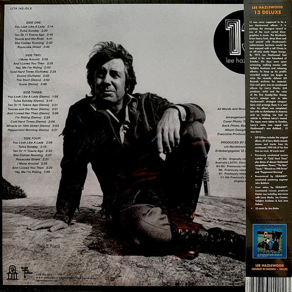 Lee Hazlewood – 13 (LP, Light In The Attic, 2023) Back Cover