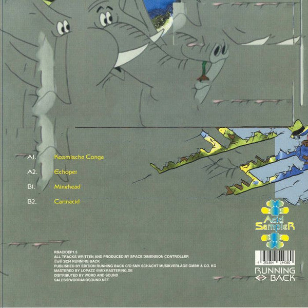Space Dimension Controller – Acid Sampler (12", Running Back, 2024) Back Cover