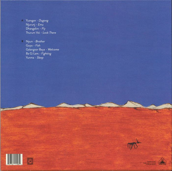 Yirinda – Yirinda (LP, Chapter Music, 2024) Back Cover